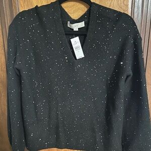 LOFT Black Sequin Women's Sweater